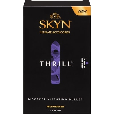 Skyn Thrill Discreet Vibrating Bullet Rechargeable 3 Speeds 1 ea, $18.39/1ea