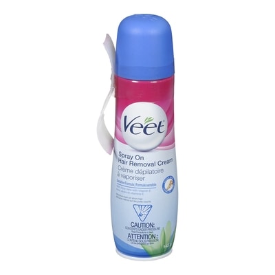 Veet Crème dépilatoire en vaporisateur pour peau sensible 150 ml, 8,66 $/100ml