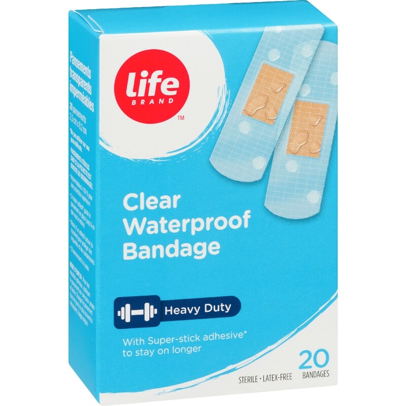 Clear Waterproof Bandage, 20 Pack