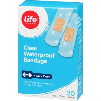 Clear Waterproof Bandage, 20 Pack
