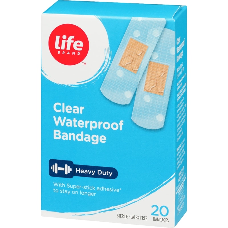 Clear Waterproof Bandage, 20 Pack