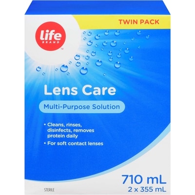 Life Brand Multipurpose Lens Care Solution 2 Pack 1 ea, $13.99/1ea