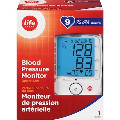 Life Brand Blood Pressure Monitor 1 ea, $74.99/1ea