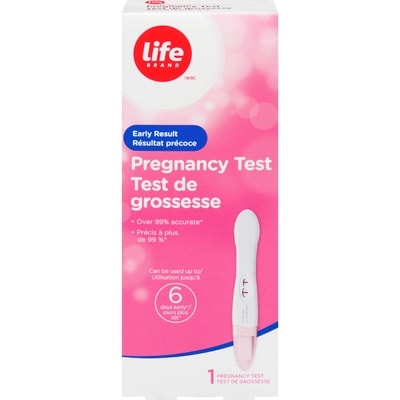 Life Trousses de test de grossesse premiers résultats 6 jours 1 ea, 12,99 $/1ch