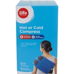 Life Grande compresse chaude ou froide, 25,5 x 38 cm, 1 par paquet 1 ea, 27,99 $/1ch