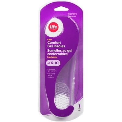 Life Brand Clear Comfort Gel Insoles, Women, 1 Pair 2 ea, $7.00/1ea