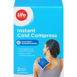 Instant Cold Compress, 2 Single Use Compresses