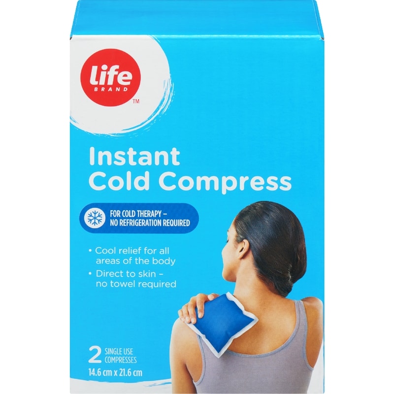 Instant Cold Compress, 2 Single Use Compresses
