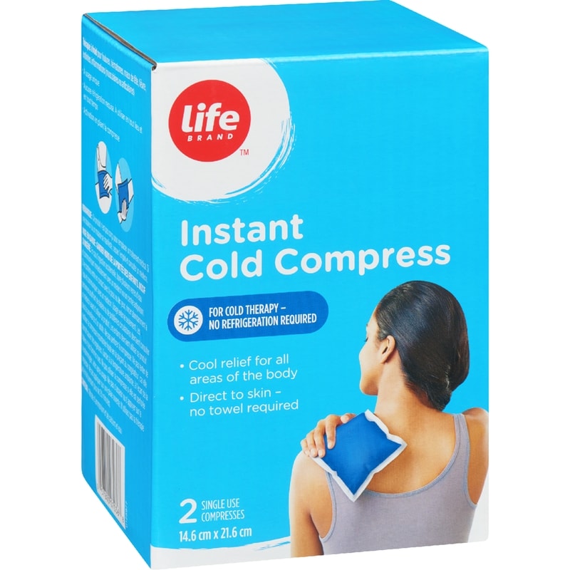 Instant Cold Compress, 2 Single Use Compresses