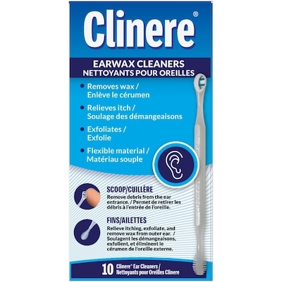 Clinere Nettoyants pour oreilles, 10 pièces 1 ea, 8,49 $/1ch