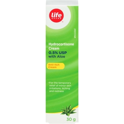 Life Brand Hydrocortisone Cream, 0.5%, Aloe 30 g, $26.63/100g