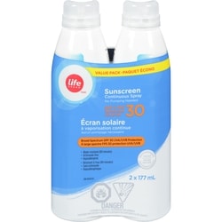 Life Lb C-Spray Spf 30 Twin Pack 444 ml, 6,21 $/100ml