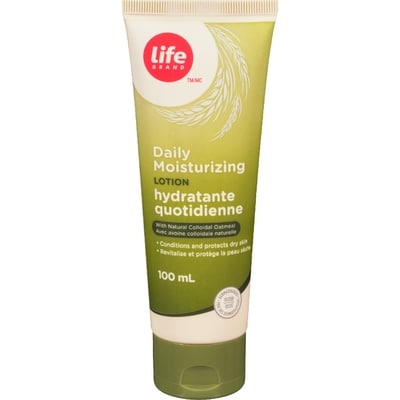 Life Lotion hydratante quotidienne avec avoine colloïdale naturelle 100 ml, 4,99 $/100ml