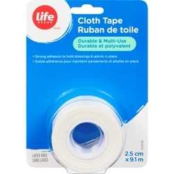 Cloth Tape, 2.5Cm X 9.1M, 1 Roll, Latex Free