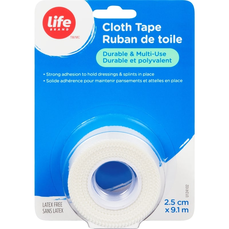 Cloth Tape, 2.5Cm X 9.1M, 1 Roll, Latex Free