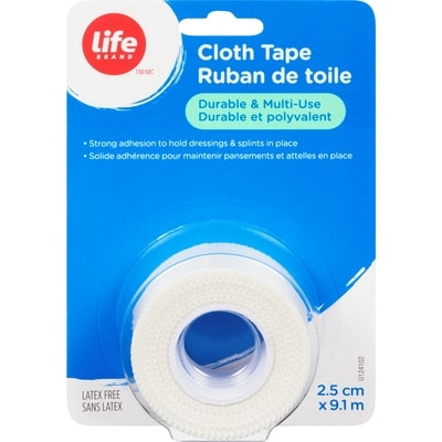 Life Ruban en tissu, 2,5 cm x 9,1 m, 1 rouleau, sans latex 1 ea, 4,49 $/1ch