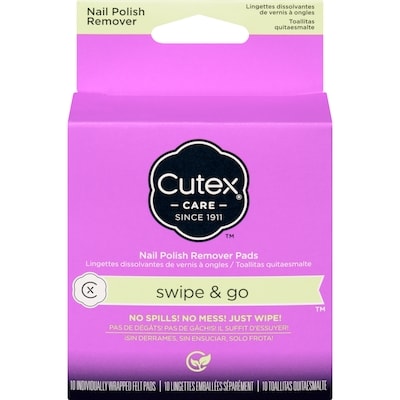 CUTEX Nail Polish Remover Pads Swipe & Go 1 ea, $6.49/1ea