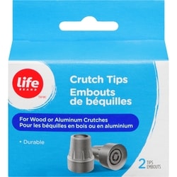 Life Brand Crutch Tips, 2 Tips 1 ea, $7.49/1ea