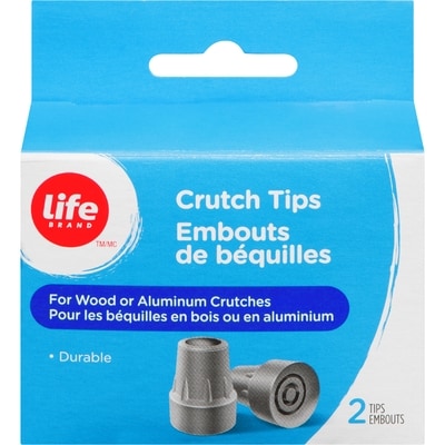 Life Embouts de béquilles, 2 embouts 1 ea, 7,49 $/1ch