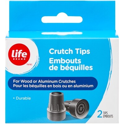 Life Embouts de béquilles, 2 embouts 1 ea, 7,49 $/1ch