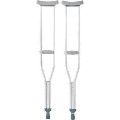 Lightweight Aluminum Crutches Medium Size