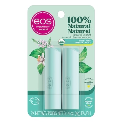 EOS 100 % Naturels et Biologiques Baumes labiaux, Menthe Douce 2 ea, 3,75 $/1ch
