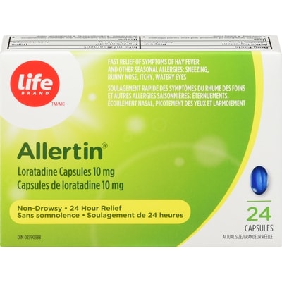 Life Brand Allertin Soft Gel 24'S 24 ea, $0.83/1ea