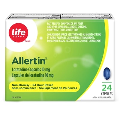 Life LB GELULE LIQ ALLERTIN 24.UN. 24 ea, 0,73 $/1ch