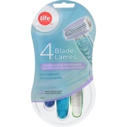 Women's 4 Blade Disposable Razors for Sensitive Skin