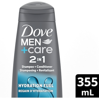 Dove 2 In 1 Shampoo And Conditioner With Conditioning Actives Hydration Fuel, 355 ml, $1.69/100ml