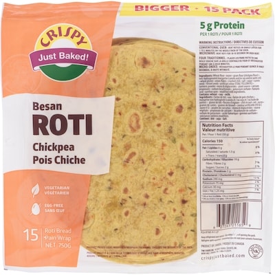 Crispy Roti Besan Chickpea 750 g, $0.67/100g