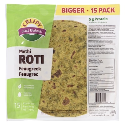 Crispy Methi (Fenugreek) Roti 750 g, $0.67/100g