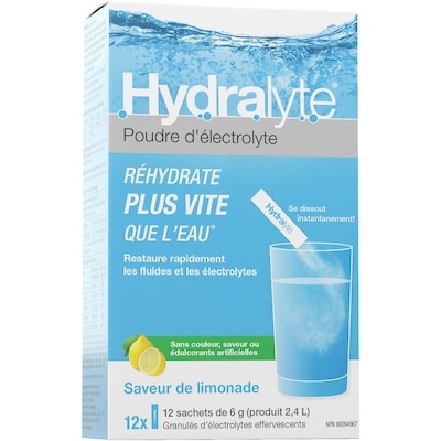 Hydralyte Hydralyte Efferv Gran Citron 12 ea, 1,58 $/1ch