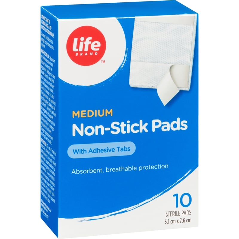 Sterile Nonstick Pads with Adhesive Tabs