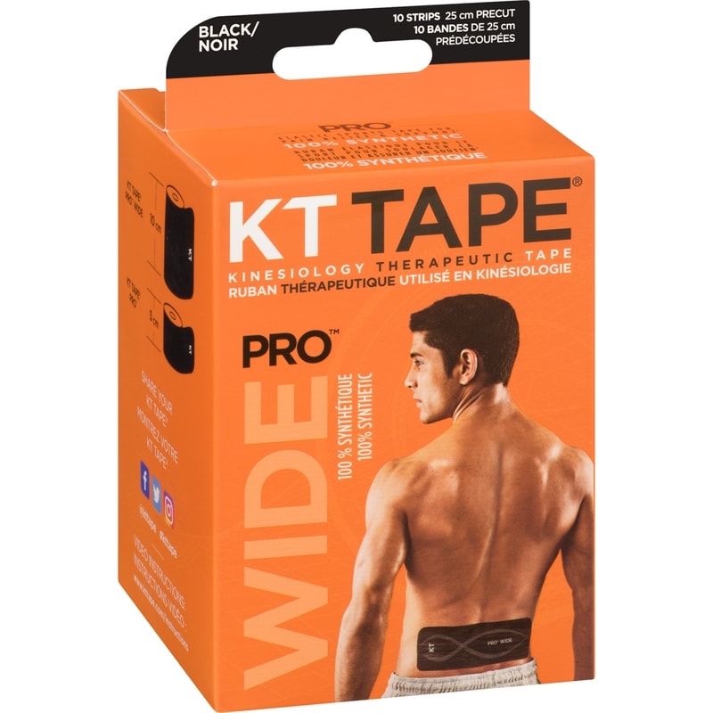 Pro Kinesiology Therapeutic Tape Wide Black