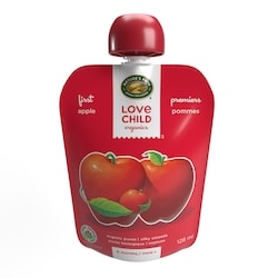 Love Child Organics Organic Apples Puree 128 ml, $1.40/100ml