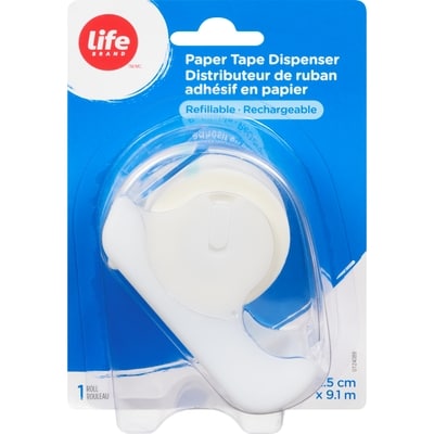Life Brand Paper Tape Dispenser, 2.5Cm X 9.1M, 1 Roll 1 ea, $5.79/1ea