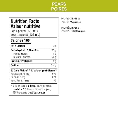 Organic Pears Puree