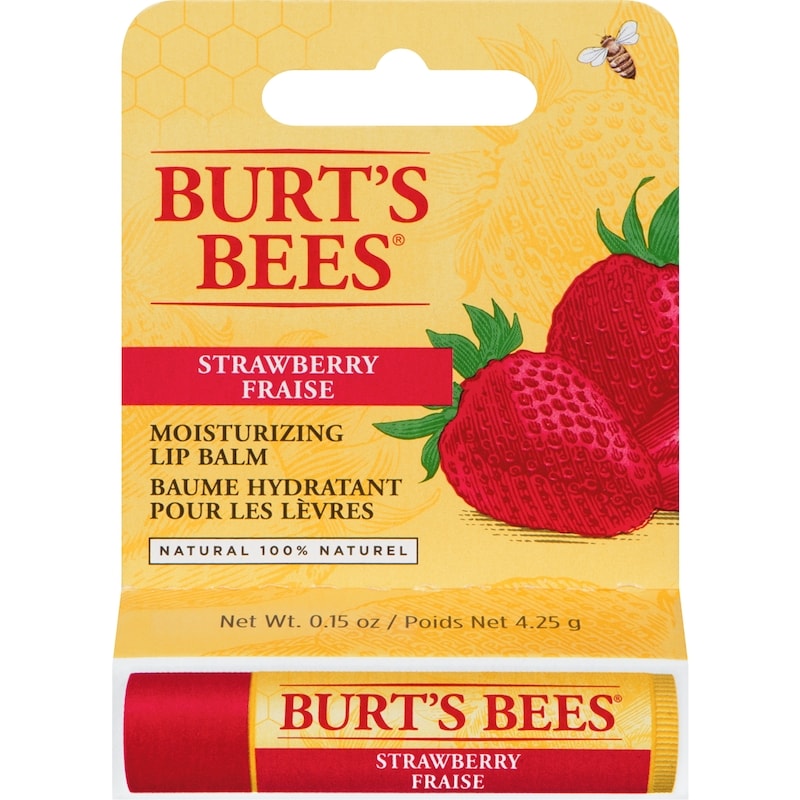 100% Natural Origin Moisturizing Lip Balm, Strawberry