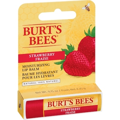 100% Natural Origin Moisturizing Lip Balm, Strawberry