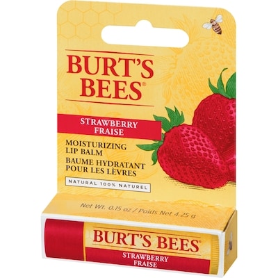 100% Natural Origin Moisturizing Lip Balm, Strawberry