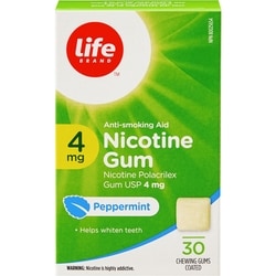 Peppermint Nicotine Gum 4 mg 30 Chewing Gums