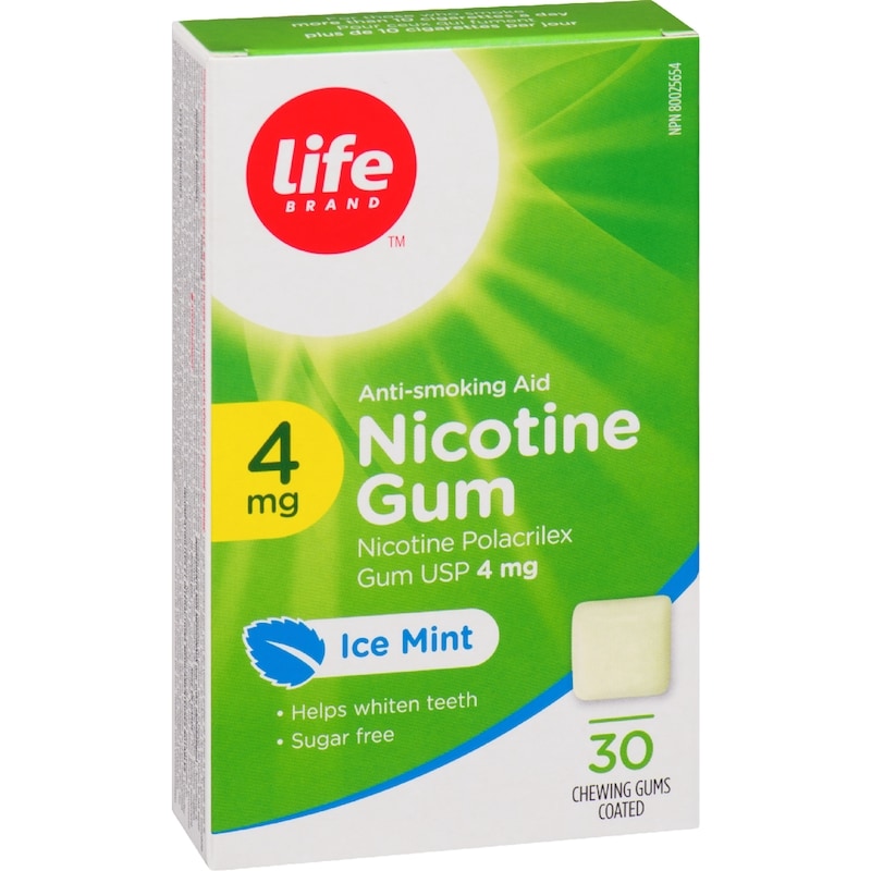 Peppermint Nicotine Gum 4 mg 30 Chewing Gums