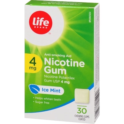 Peppermint Nicotine Gum 4 mg 30 Chewing Gums