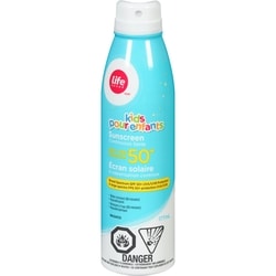 Life Écran solaire à vaporisation continue pour enfants, FPS 50+ 177 ml, 5,84 $/100ml