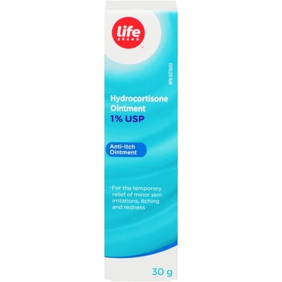 Life Brand Hydrocortisone Oint 1% 30 g, $33.30/100g