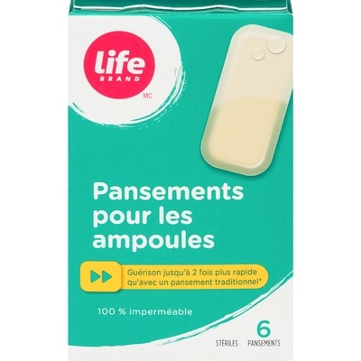 Life Pansement pour ampoules, 6 par paquet 6 ea, 1,00 $/1ch