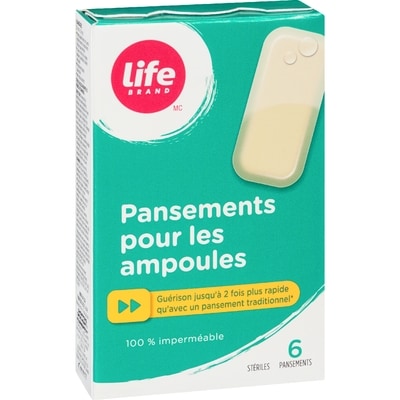 Pansement pour ampoules, 6 par paquet