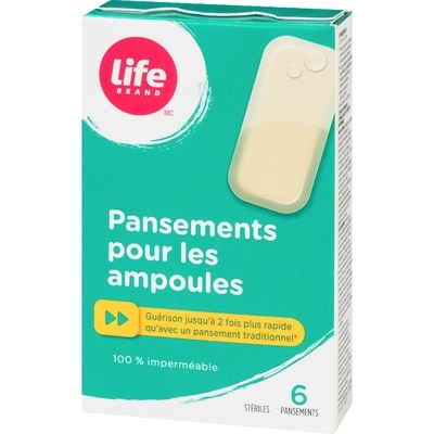 Pansement pour ampoules, 6 par paquet