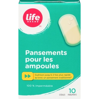 Life Pansement pour ampoules, 10 par paquet 10 ea, 0,60 $/1ch